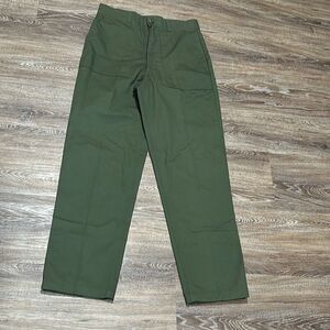 Vintage Military green utility pants trousers fatigues OG 507 durapress 32x32